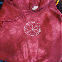 Load image into Gallery viewer, Mi&#39;kmaq Double Curve Embroidered Champion Tie-Dye Hoodie
