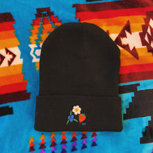 Load image into Gallery viewer, Blueberry Bead Original Embroidered Cuff Beanie
