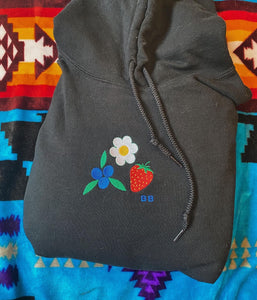 Blueberry Bead Original Embroidered Hoodie